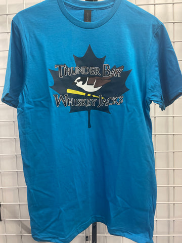 Thunder Bay Whiskey Jacks Teal Blue T-Shirt