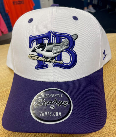 Thunder Bay Whiskey Jacks White W/Purple Adjustable Hat