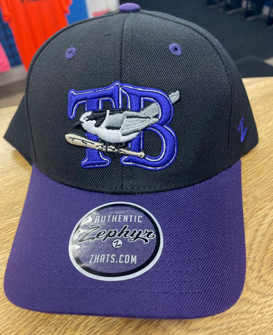 Thunder Bay Whiskey Jacks Black W/Purple Adjustable Hat