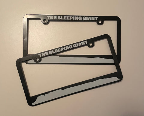 Sleeping Giant Licence Plate Frame