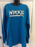 Sapphire long sleeve t-shirt with white logo